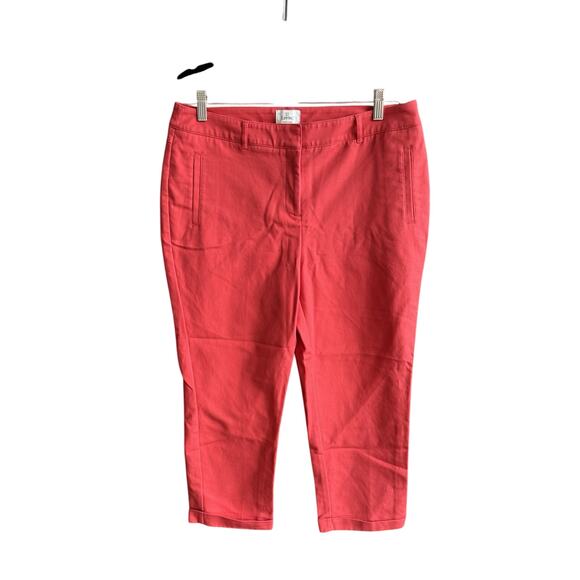 CHICO’S Women’s So Slimming Crop Ankle Cuff Pants Size 1.5 M 10/12 Stretch W34 - Picture 8 of 8